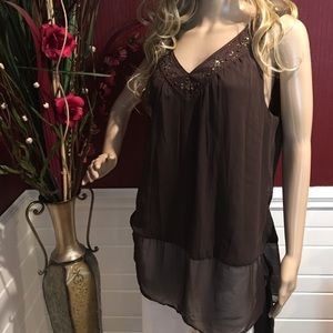 Lane Bryant Blouse Brown Size 14/16